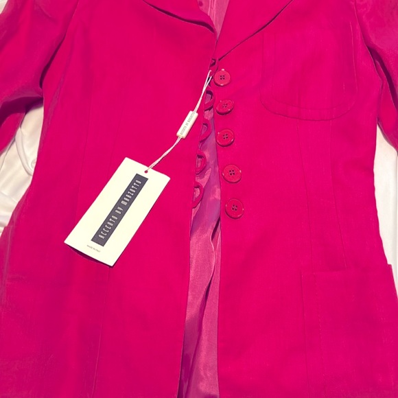 Pink linen jacket - Picture 4 of 6